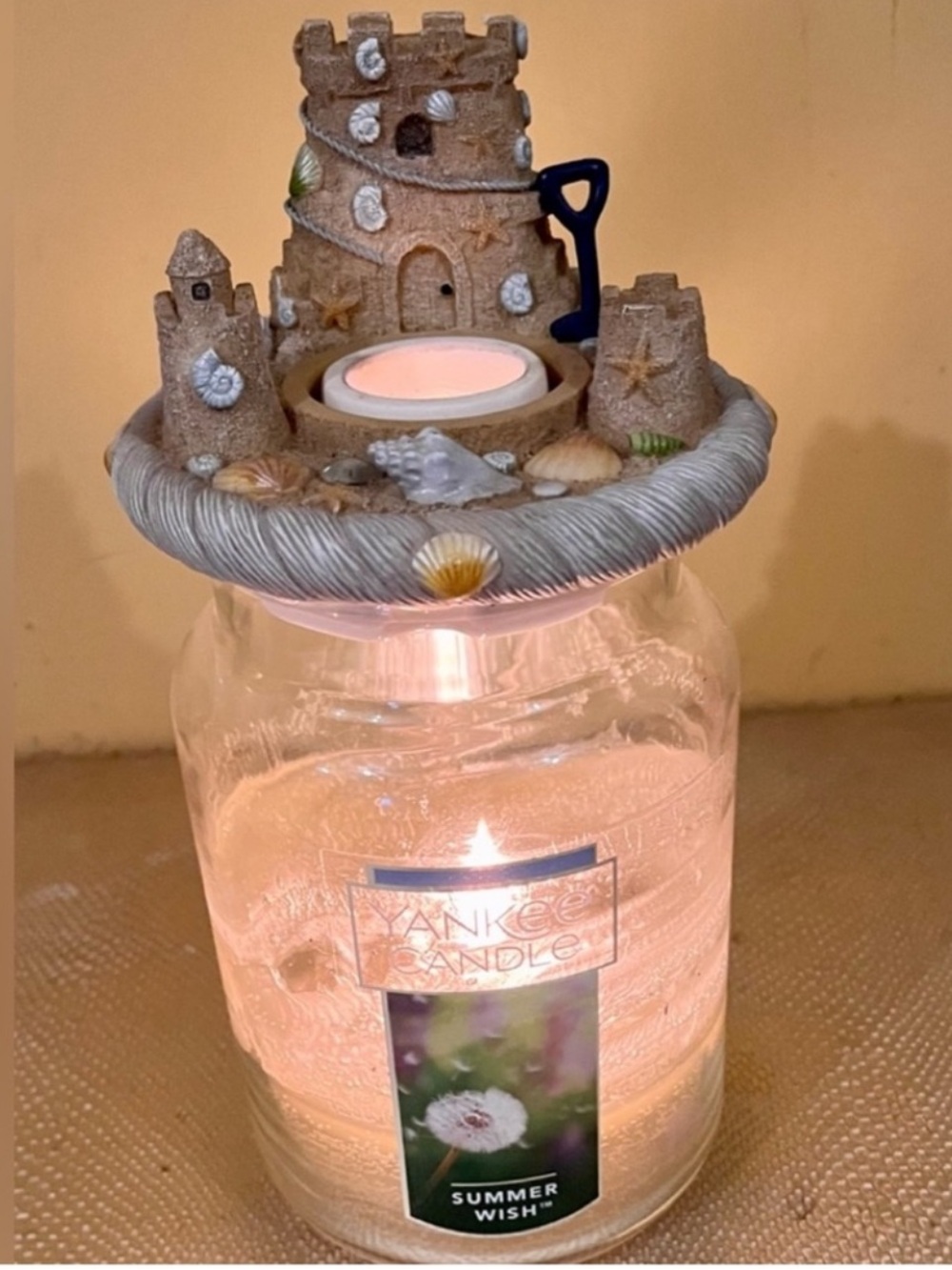 Yankee Candle Sandcastle Jar Topper